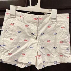GIRL'S White Patterned Shorts
